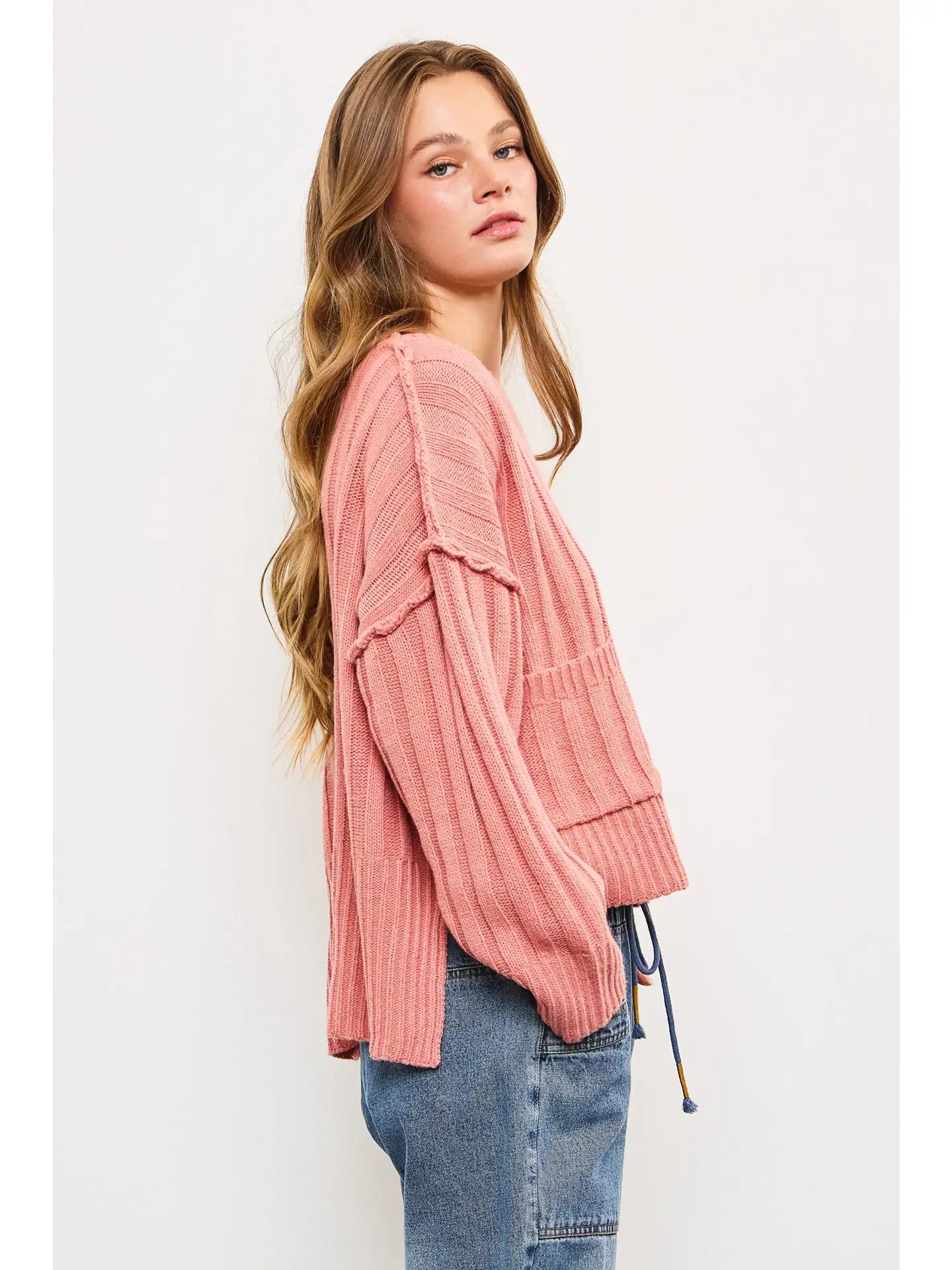 Pullover Pocket Sweater Top